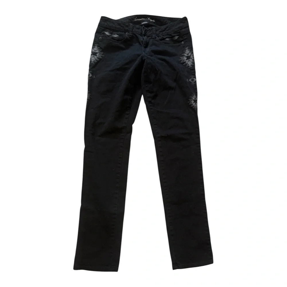 American Eagle Outfitters Black Straight Leg Jeans